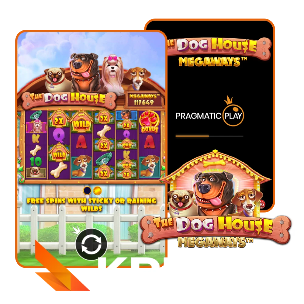 Visit Krikya online casino and play The Dog House Megaways.